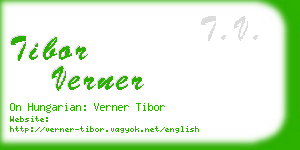 tibor verner business card